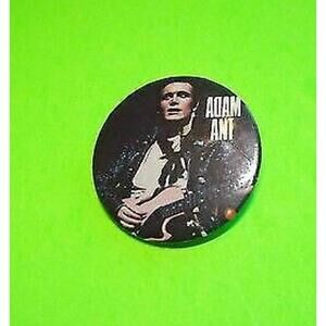 Adam Ant With Guitar Original Metal Badge Pinback New Wave Pop Adam And The Ants